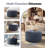 27.5'' Upholstered Round Tufted Ottoman With Storage-332046408