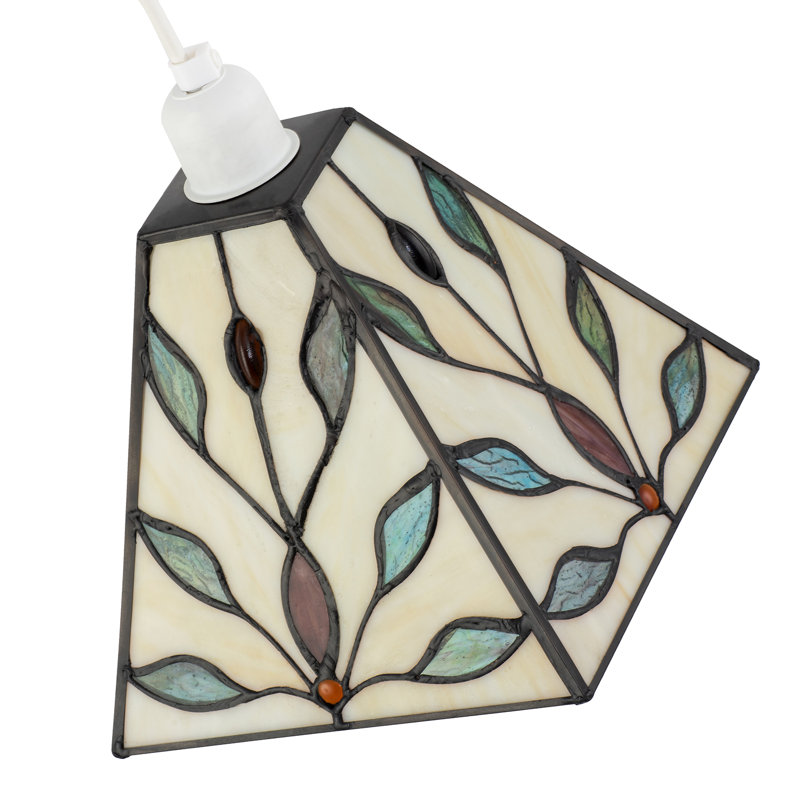18cm H Glass Empire Pendant Shade ( No Direct Attachment Method ) in White
