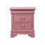 Charmante table de chevet traditionnelle rose