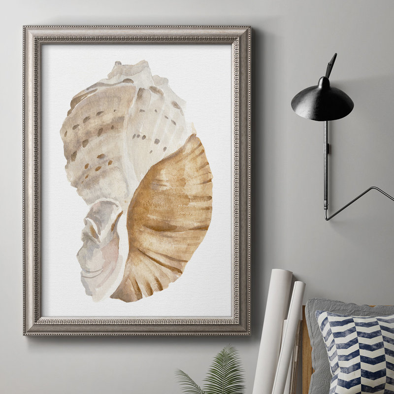 Coquillage I - reproduction d'art sur toile, H 20 po x l 16 po x P 2,5 po