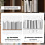 Bibliothèque standard en bois massif noyer moderne-1022390861