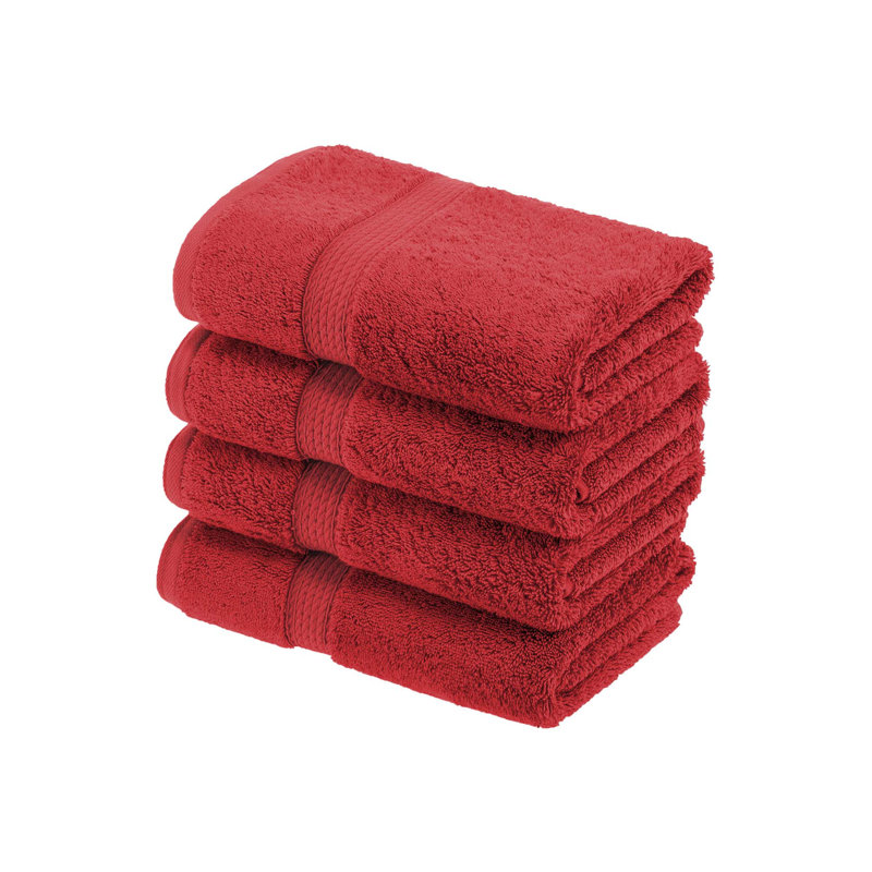 Coton luxueux et hautement absorbant Renata, Rouge