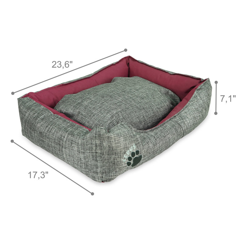 Panier de support pour chien, Moyen (l 17,3 po x P 23,6 po x H 7,1 po), Gris