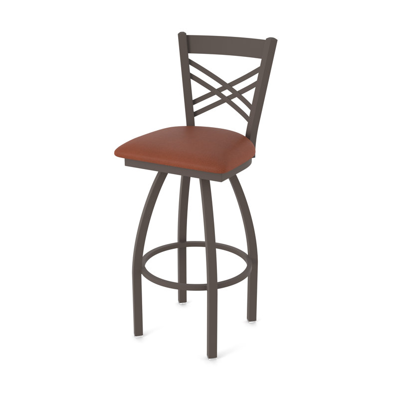 Tabouret pivotant 820 Catalina, Bronze, Vinyle - Adobe Rein, Très grand (assise de 36 po de hauteur)