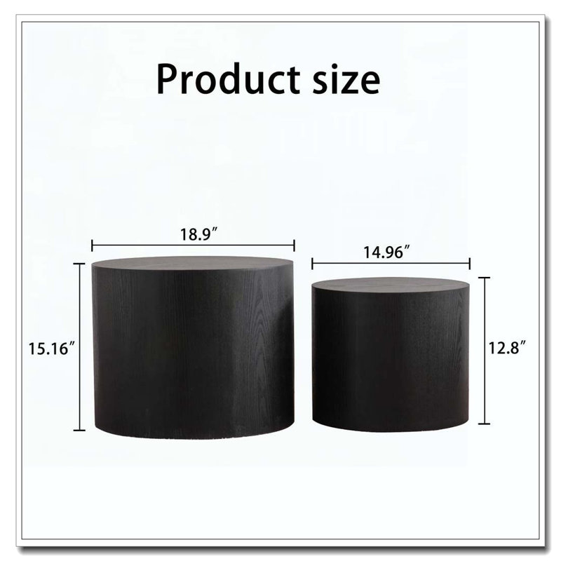 Coffee Table Set, Black