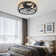 20" Reversible Caged Ceiling Fan With Light Kit and Remote Control