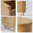 Modern Burlywood Solid Wood Accent Cabinet