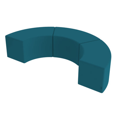 Pro Series Upholstered S Curve Ottoman, 3-Pack