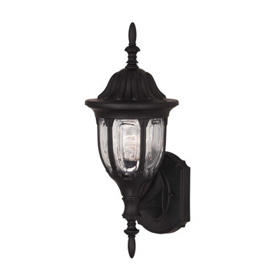 Okanagan Outdoor Wall Lantern in Black