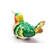 Small Humming Bird Trinket Box with Enamel