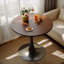 Table de salle à manger moderne avec base piédestal en métal