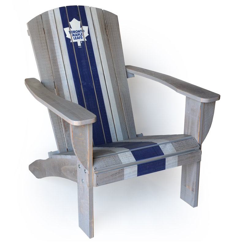 Chaise Adirondack en bois massif Montreal canadien, Maple Leafs de Toronto