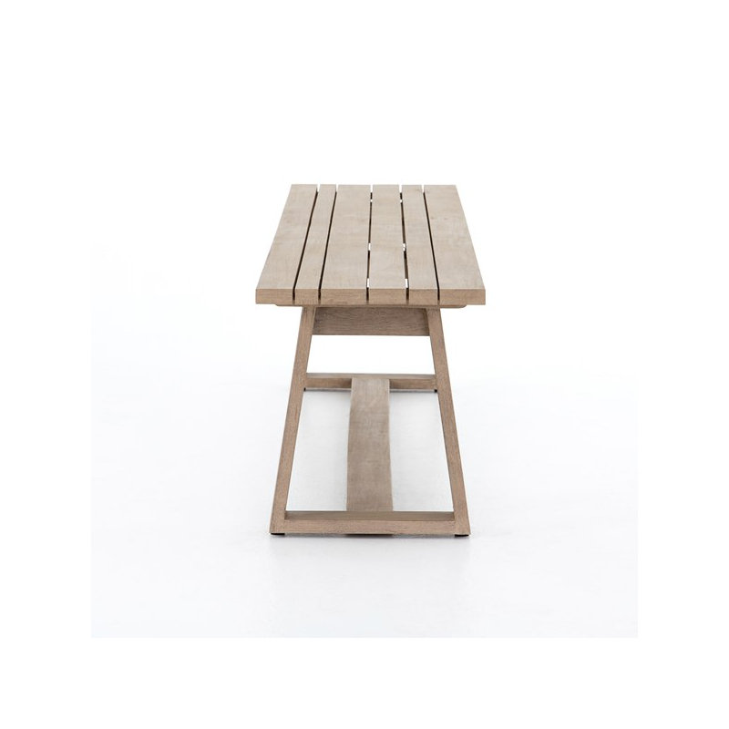 Atherton Outdoor Teak Dining Bench, Brown