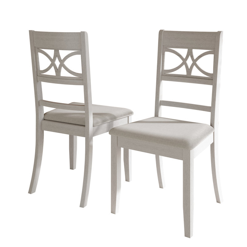 Chaise Ocossio, Blanc cassé / blanc