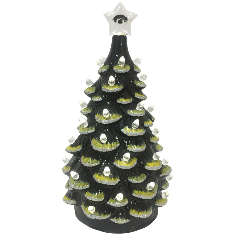 Arbre en céramique NCAA College Spirit, Iowa Hawkeyes