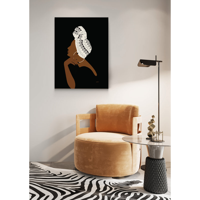 Imani African American Woman par Ify Ojo - impression sur toile tendue, H 24 po x l 36 po x P 3 po