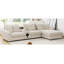 114*64" Corduroy Sectional Sofa With Bluetooth Speakers,L Shaped Couch With Console,USB Charger,Cup Holders,Storage,Ottoman,Deep And Wide Seat Cloud Sofa,Apartment