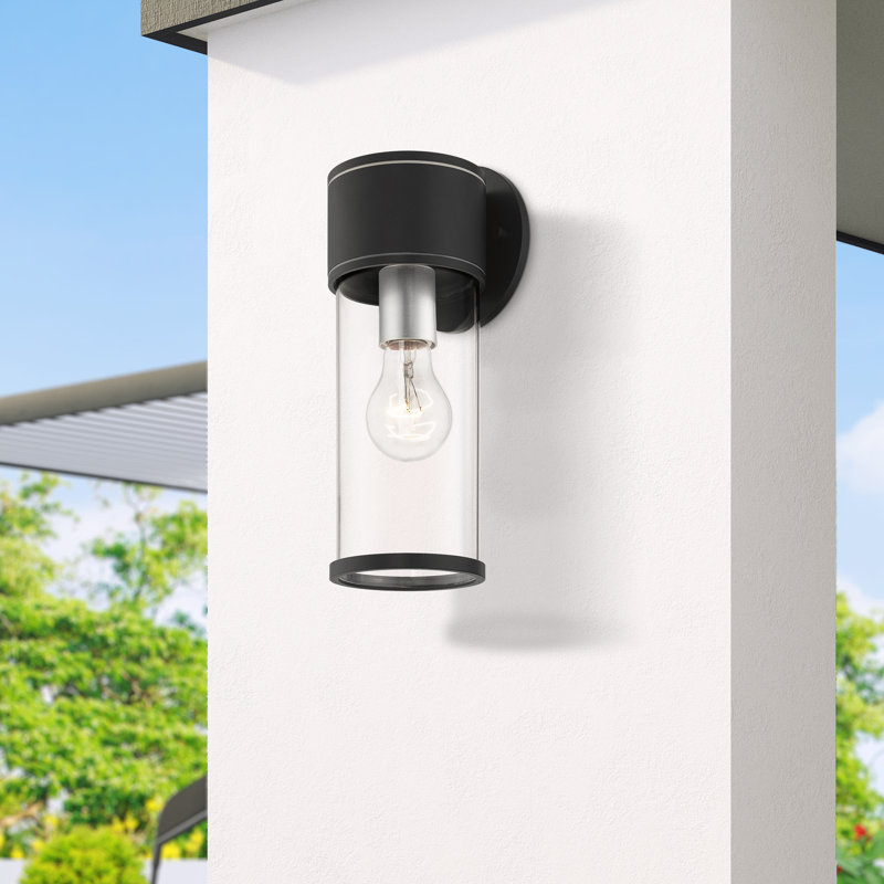 Drossart Wall Light, Textured Black, 11.75" H x 4.5" W x 4.63" D