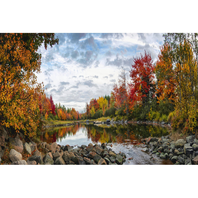 Northeast Creek Panorama by Danny Head - Wrapped Canvas Painting, 20cm H x 30cm W