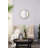 19.7" Circle Wall Mirror With Wooden Frame-1614302797