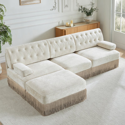 Canapé modulaire 106 po Chesterfield