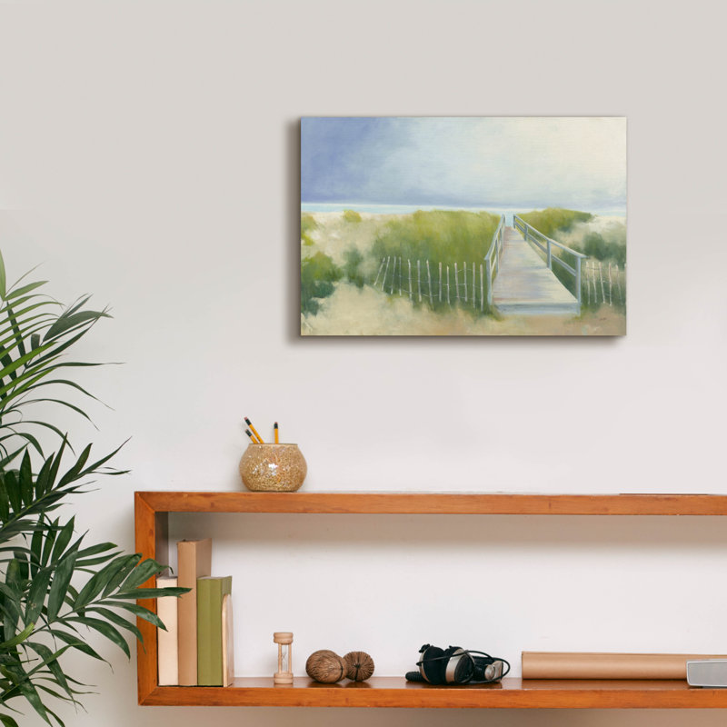 "Epic Graffiti" Beach Walk "par Julia Purinton, art mural sur toile, H 12 po x l 18 po x P 0,75 po