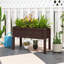 Lit de jardin surélevé surélevé avec pattes pour légumes, fleurs et herbes-967907242
