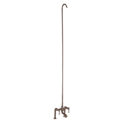 3 Handle Bathroom Clawfoot Tub Faucet with Diverter