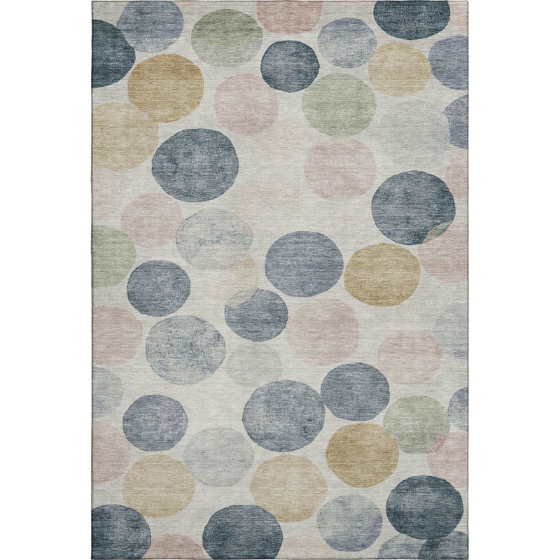 Premium Machine Washable Jakiyra AMF1898 Geometric Rug, Rectangle 8' x 10'