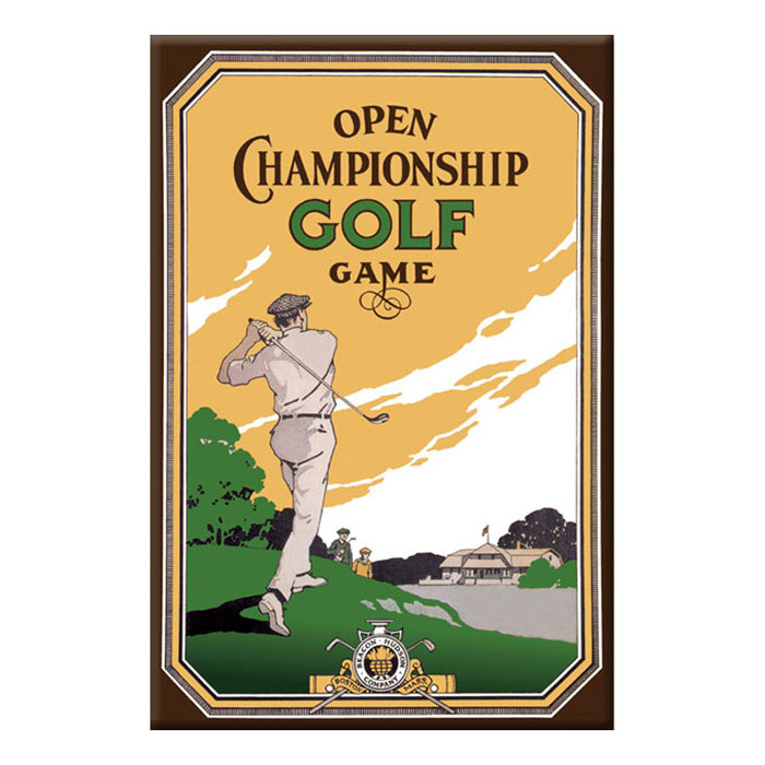 « open championnat golf game », publicité sur toile tendue, 20" x 30"