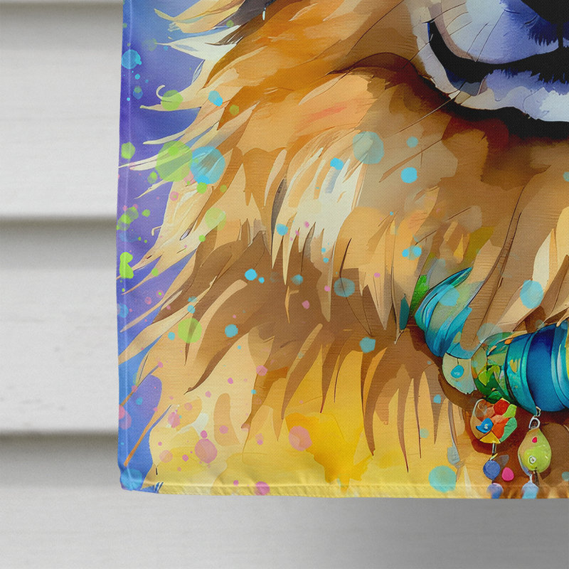 Drapeau de la maison Hippie Dawg, Loulou de Poméranie brun