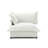 Plush Beige Upholstered Chenille Accent Chair with Oversized Cloud Cushions-1102286625
