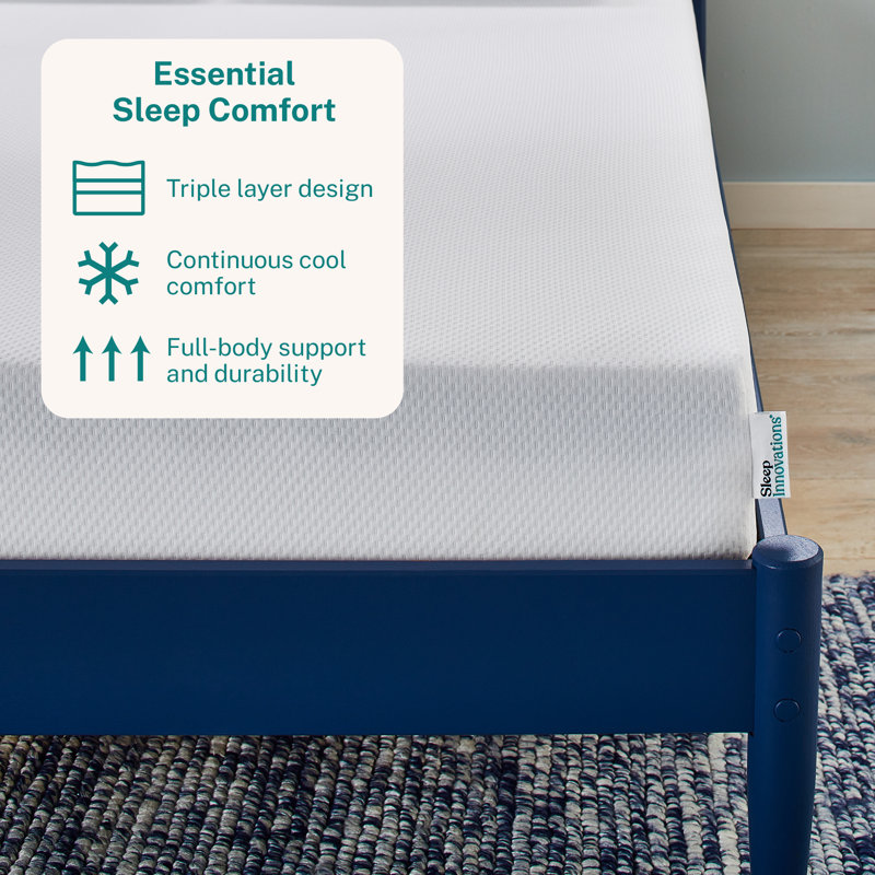 King White Gel Memory Foam Adjustable Bed Mattress