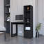 Bureau d'ordinateur Anson avec bibliothèque à 4 niveaux et armoire à 1 porte-1713543671