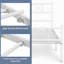 Modern Metal Bed Frame with Cross-design Headboard & Footboard-230473505-230473510