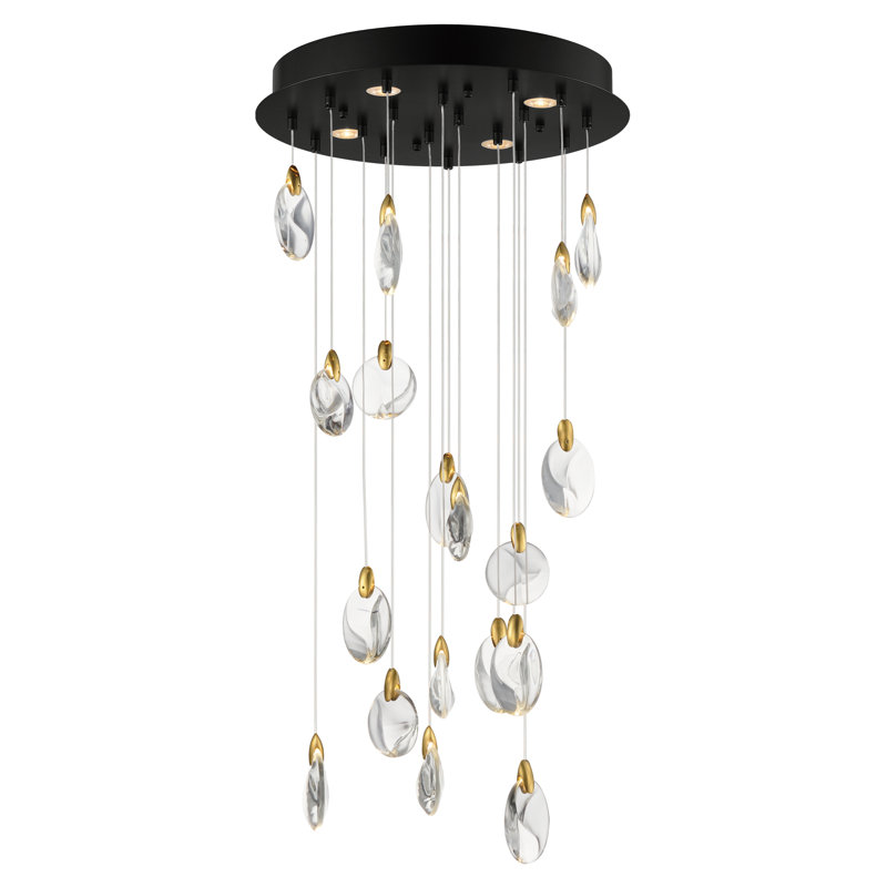 Pebble-Multi-Light Pendant, 18, 4, 4.75" H x 21.75" W x 21.75" D