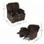 Fauteuil inclinable manuel avec porte-gobelets-707832628
