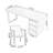 78.74" Nut-brown Rectangular Solid Wood Office Sets