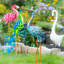 Statue de jardin avec grue en métal Kasiem H 34 po