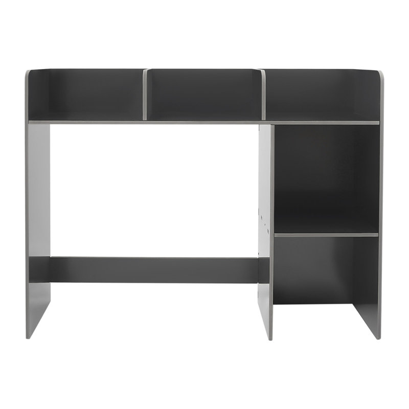 Lalaine 28.9" x 37.2" Wood Standard Bookcase, Black