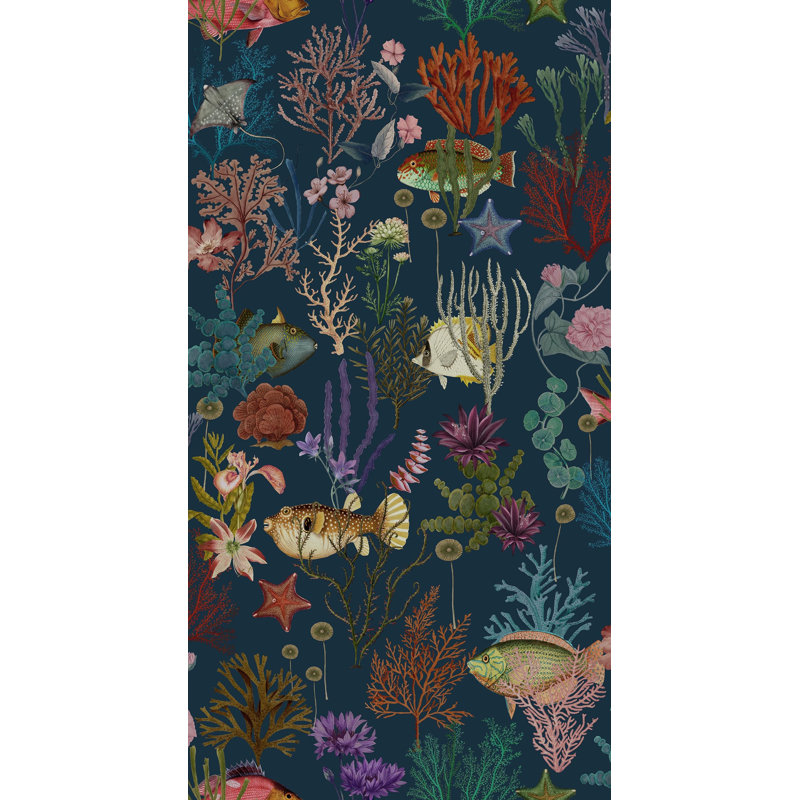 Botanical Double Roll, Navy