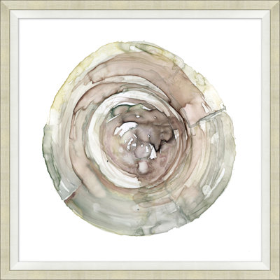 Tree Rings 4 - Peinture encadrée sur papier