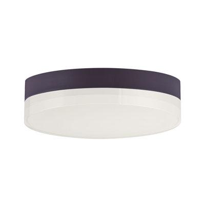 Plafonnier encastré à del tambour simple 1 lumière Vinyl