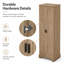 Armoire de rangement simple en bois manufacturé Naber - 2 portes-579895644