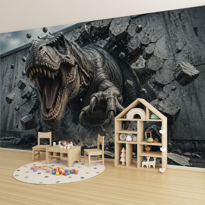 Adhésif mural pelez et collez, Tyrannosaurus Rex, L 69 po x l 96 po