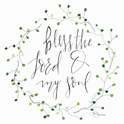 «Bless the Lord» - Art textuel