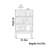 Nordic style simple storage bookcase
