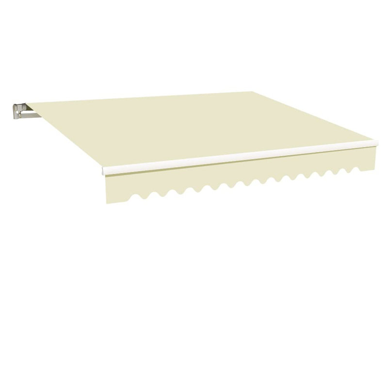 Dakota Fields Fabric Cover Retractable Patio Awning, 2.5m W x 2m D, Wine Red