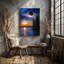 Toile, "Un coucher de soleil à couper le souffle sur un lac tranquille", art mural, éclipse solaire dramatique-2133703838