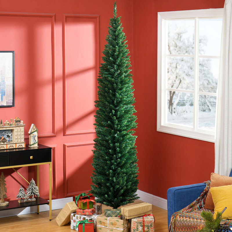Arbre de Noël artificiel 8 pi avec 618 branches et un pied en plastique
